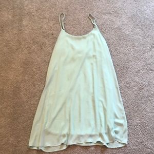 Mint green dress with bow back